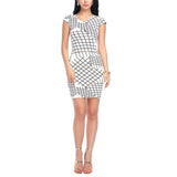 Women Sexy Bodycon Dress Vintage Plaid Sprin