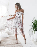 Floral Print Women Dress Summer