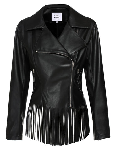 jacket Design black Long Leather Jacket