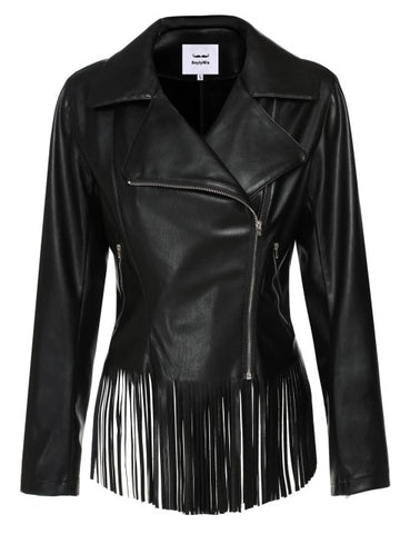 jacket Design black Long Leather Jacket