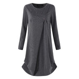 Women Dress Short Dress Long Sleeve Loose