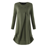 Women Dress Short Dress Long Sleeve Loose