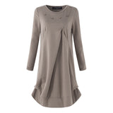 Women Dress Short Dress Long Sleeve Loose