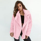 Warm Faux Fur Coats Outwear Ladies Autumn Winter Fashion