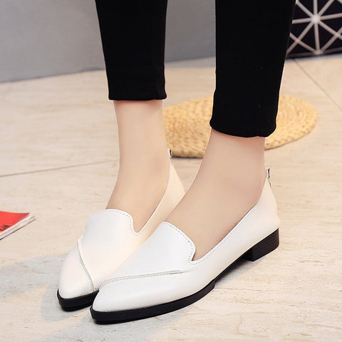 Spring Women's Shoes Fashion PU Leather