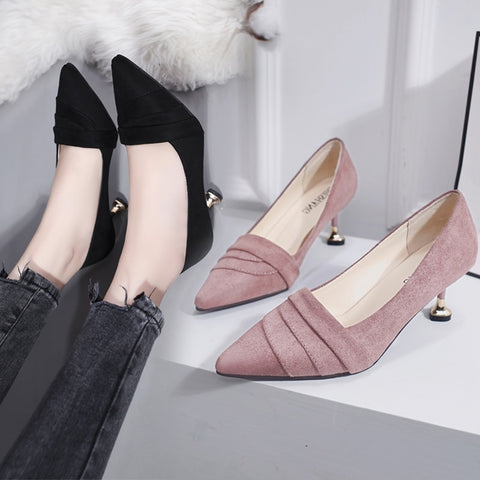 Women Fashion Pumps Women Pointed Toe Shoes