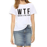 New T Shirt Women Fashion Letter Print Tee