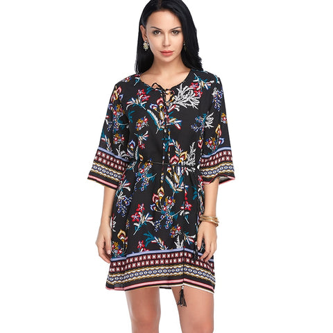 Women  Casual Dress Summer Beach